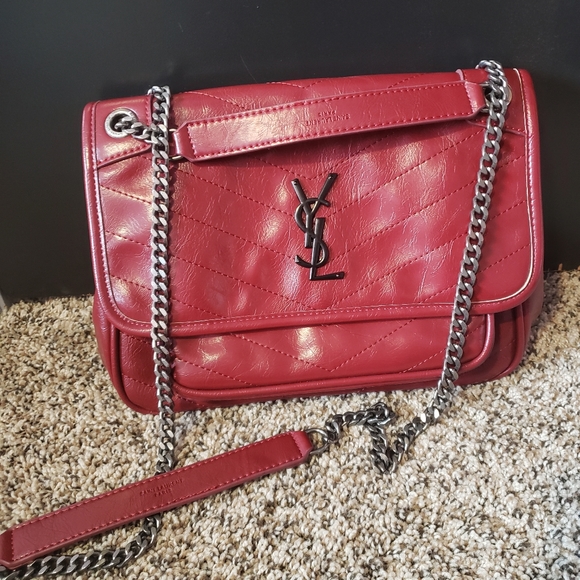 Burgundy Crossbody Bag !NOT AUTHENTIC BRAND! - Picture 2 of 15